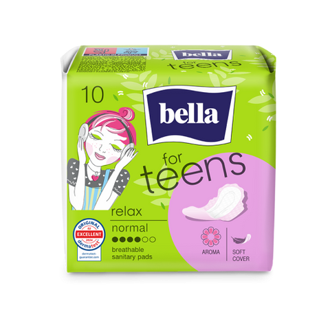 Bella Sanitary Pads for Teens Relax 10’s