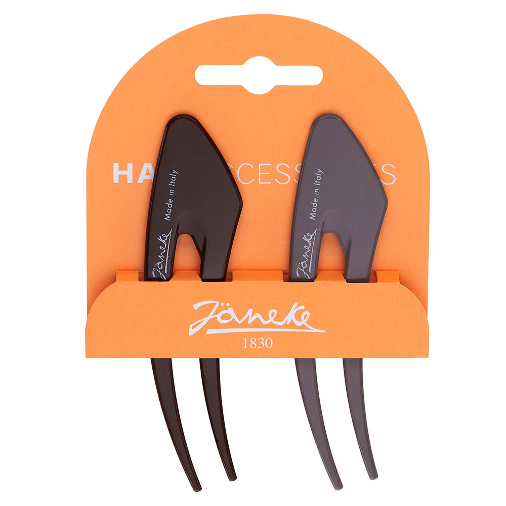 Janeke Hairpins 12.5CM 2 Pieces Orange