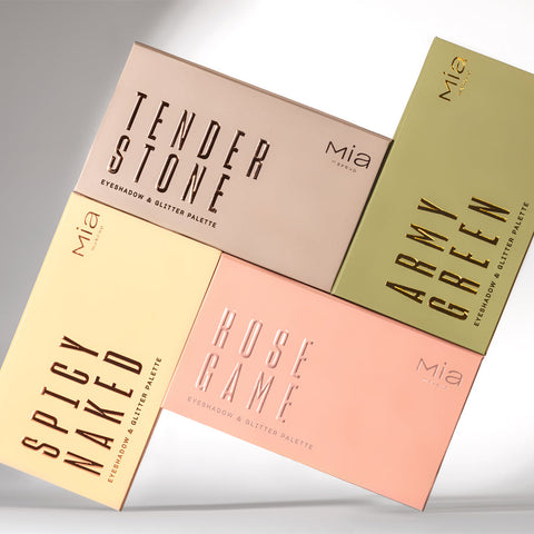 Mia Eyeshadow & Glitter Palette Tender Stone 11.8G