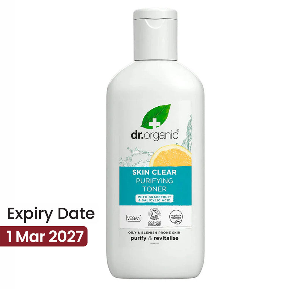 Dr. Organic Skin Clear Purifying Toner with Grapefruit 200ml