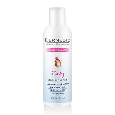 Dermedic Linum Emollient Baby Cleansing Gel for Body and Hair