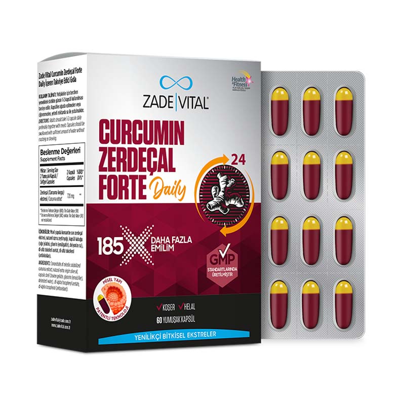 Zade Vital Curcumin Turmeric Forte Capsules 40'S