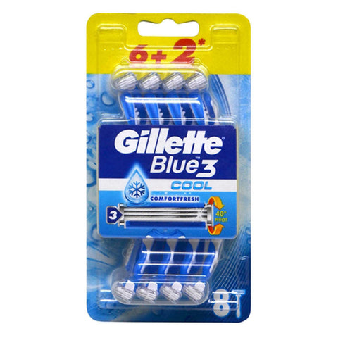 Gillette Fp Blue 3 Cool Comfort Fresh 6+2 3'S