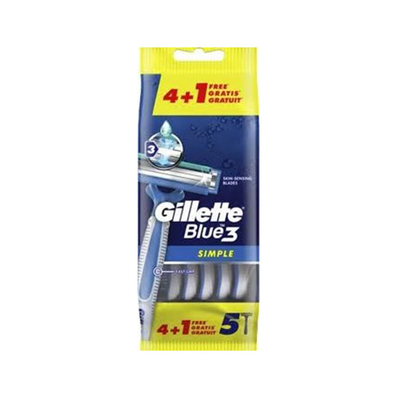 Gillette Fp Blue 3 Simple 4+1 Bag