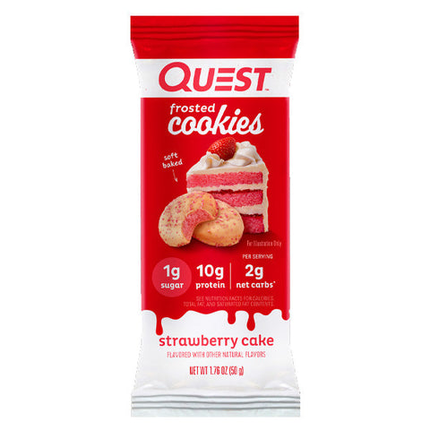 Quest Frosted Cookie Strawberry Cake Twin Pack 50G