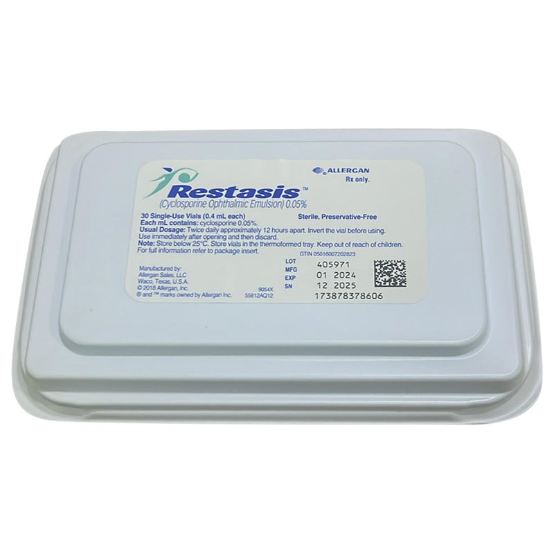 Restasis 0.05% Ophthalmic Emulsion 0.4ml Vial 30's