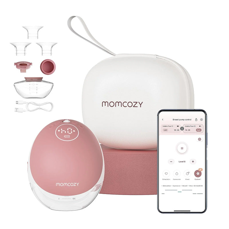 Momcozy Mobile Flow M9 Breast Pump (Single) Maroon