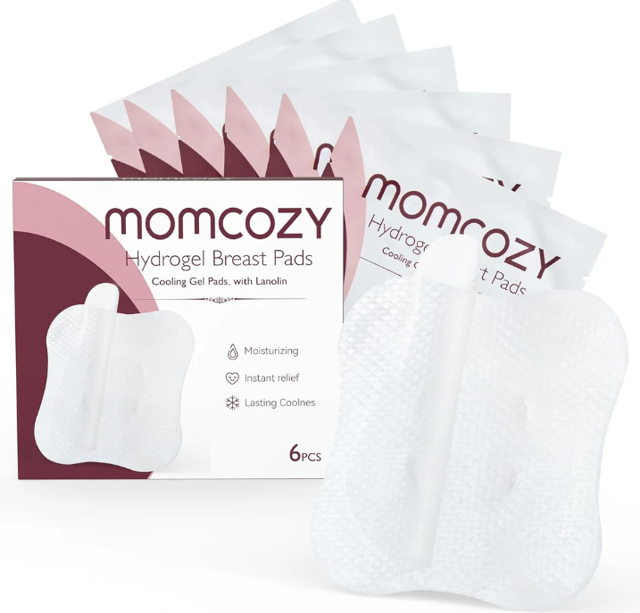 Momcozy Nursing Cooling Hydrogel Nipple Pads 6'S