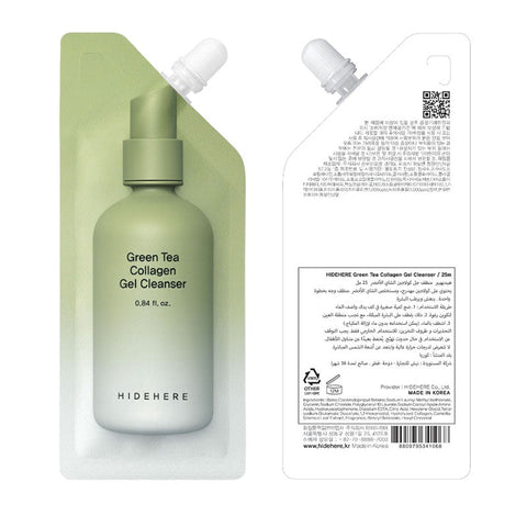 Hidehere Gel Cleanser Green Tea Collagen 25ml