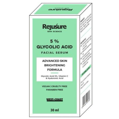 Rejusure 5% Glycolic Acid Facial Serum 30ml