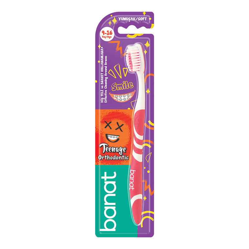 BANAT Teenage Orthodontic Toothbrush – Medium
