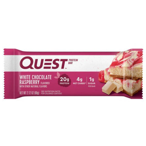 Quest Protein Bar White Chocolate Raspberry 60g