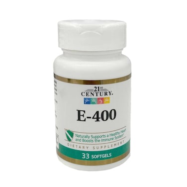 21st Century Vitamin E-400 Softgels 33's