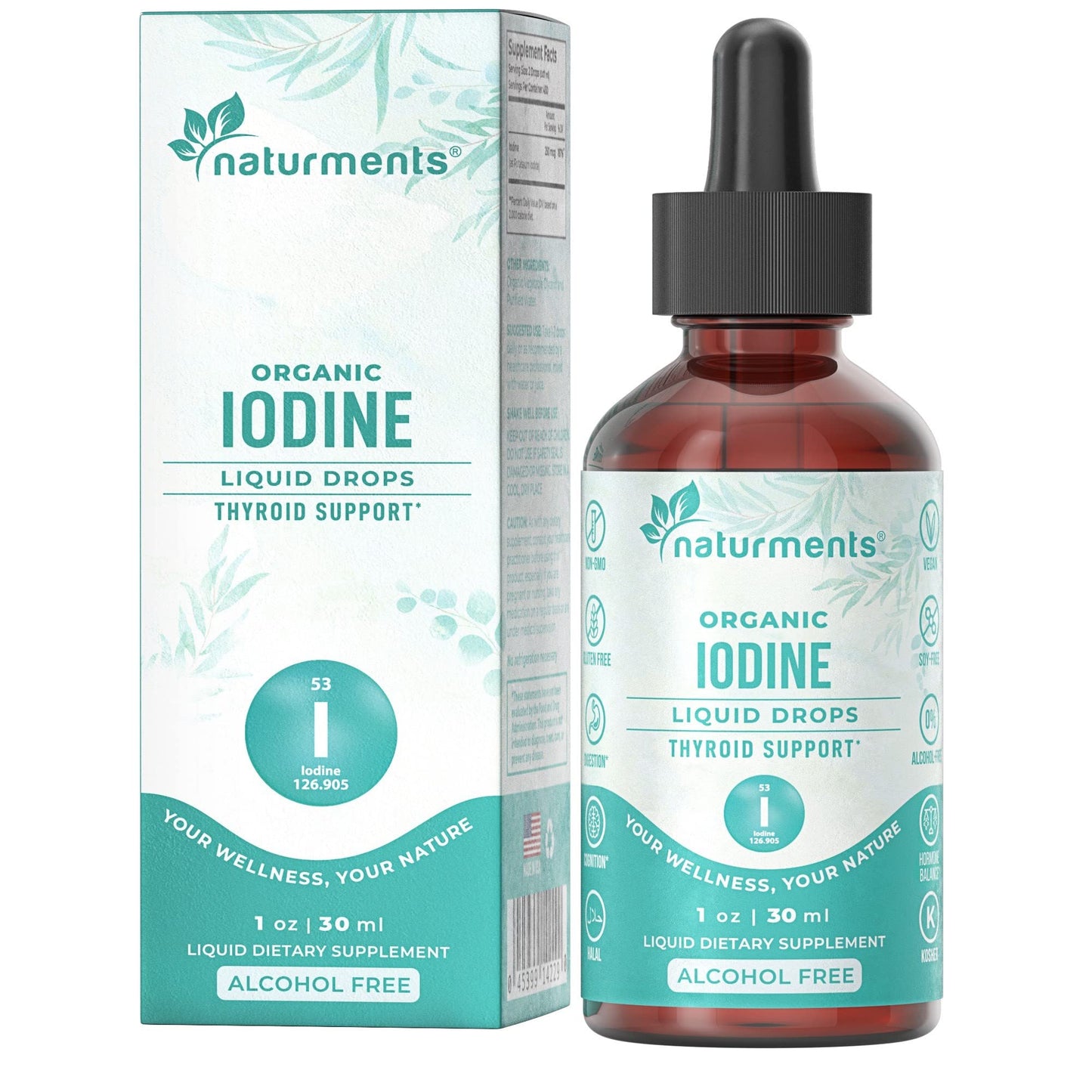 Naturments Organic Iodine Liquid Drops 30ML