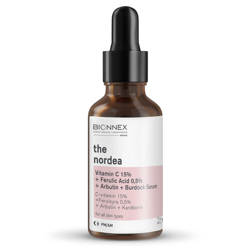 Bionnex The Nordea Vitamin C 15% + Ferulic Acid 0.5% + Arbutin + Burdock Serum 30 mL
