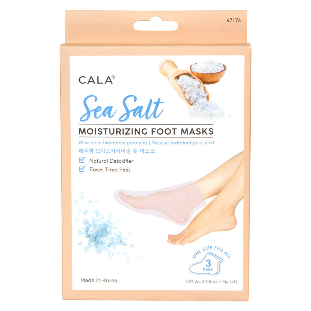 Cala Sea Salt Moisturizing Foot Mask Socks 3 S