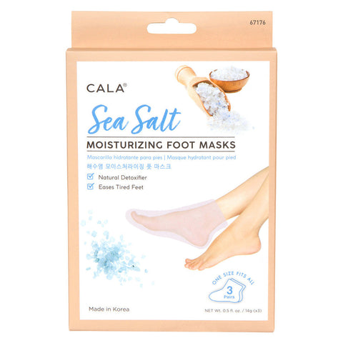 Cala Sea Salt Moisturizing Foot Mask Socks 3 S
