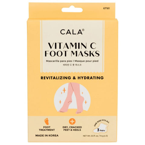 Cala Vitamin C Foot Mask 3 Pairs