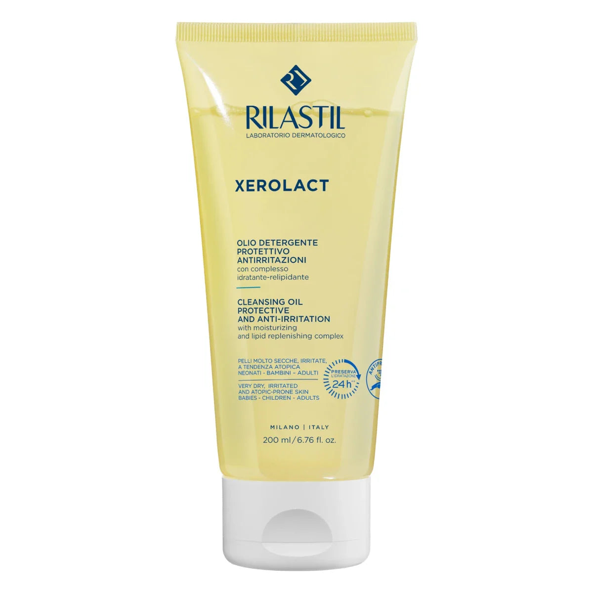Rilastil Xerolact Protective and Anti-Irritation Cleansing Oil 200 mL