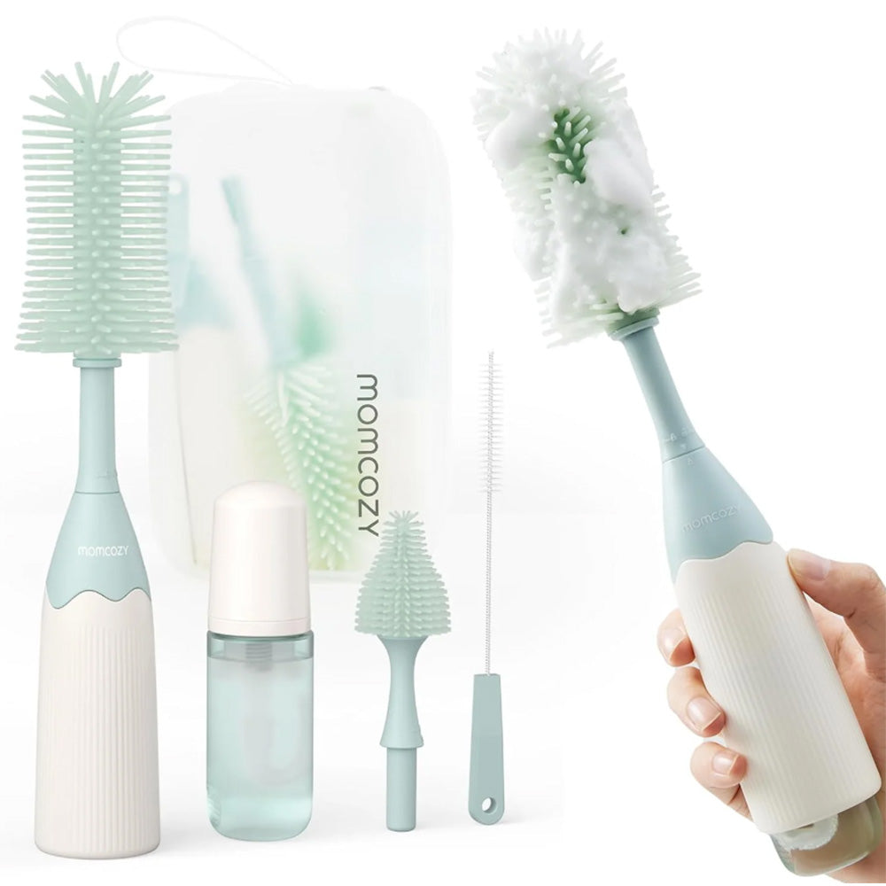 Momcozy Bottle Brush Kit - Press Bubble Style - Green