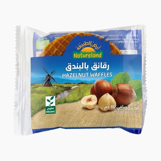 Natureland Hazelnut Waffles 60g