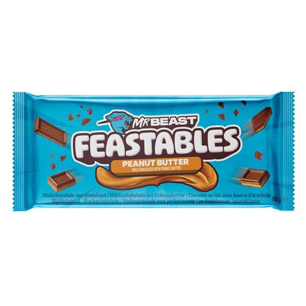 Mr Beast Bar Deez Nutz Milk Choc With Pb 60G