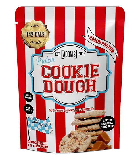 Adonis Cookie Dough Salted Caramel Choco Chip 400Gms