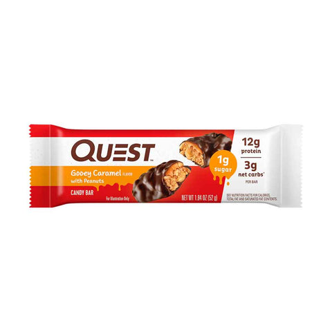 Quest Nutrition Candy Bar Gooey Caramel With Peanuts 52G