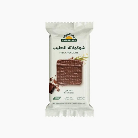 Natureland Milk Chocolate Rice Cakes 90g