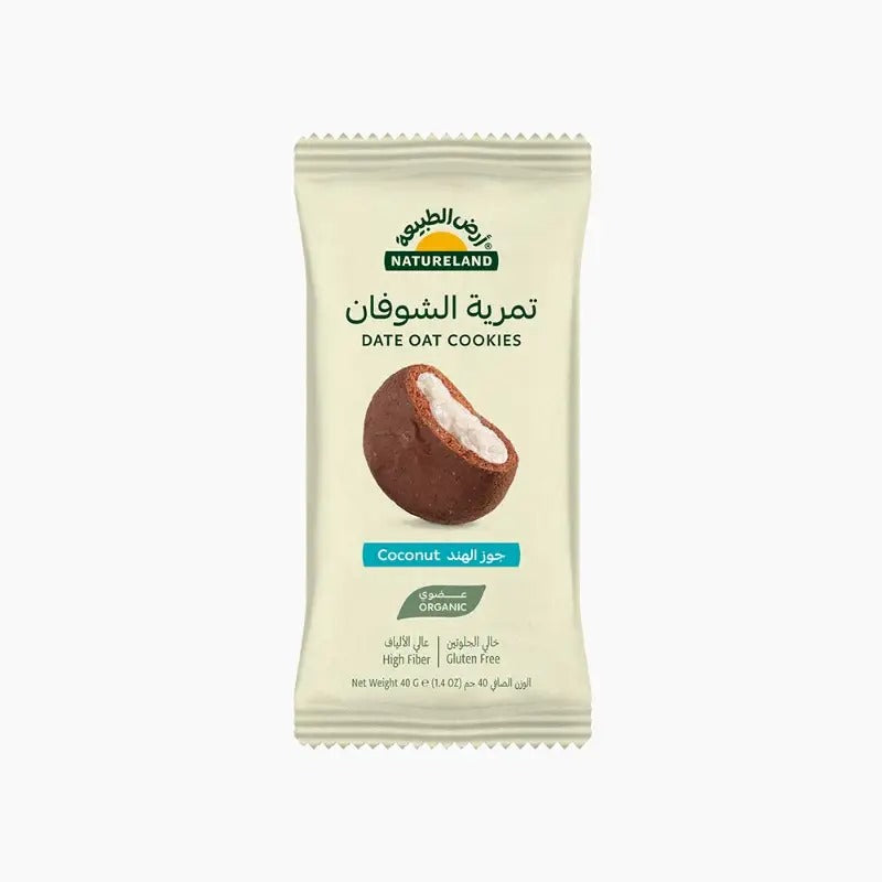 Natureland Date Oat Cookies - Coconut 40g