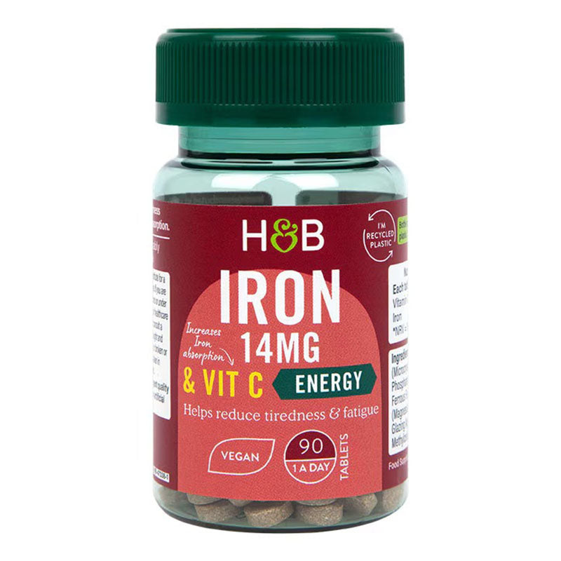 H&B HB Iron & Vitamin C 14mg 90 Tablets