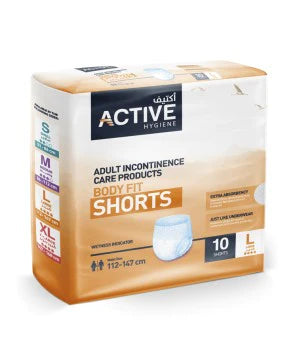 ACTIVE BODY FIT SHORTS LARGE 112-147 CM 10 SHORTS