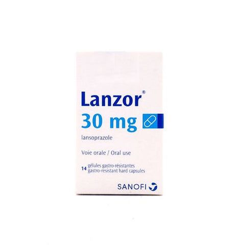 LANZOR 30MG CAPSULES 14'S