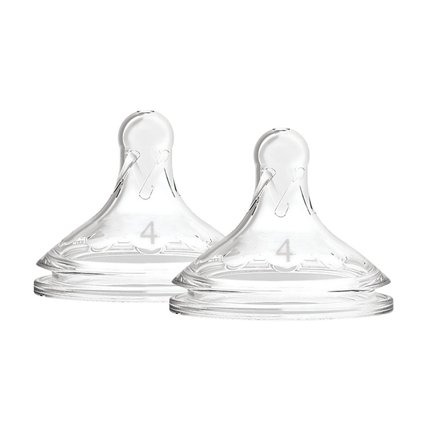 Dr. Browns Level 4 W-N Silicone Options+ Nipple, 2-Pack-plastic