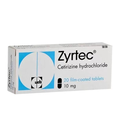 ZYRTEC 10MG TABLETS 20,S