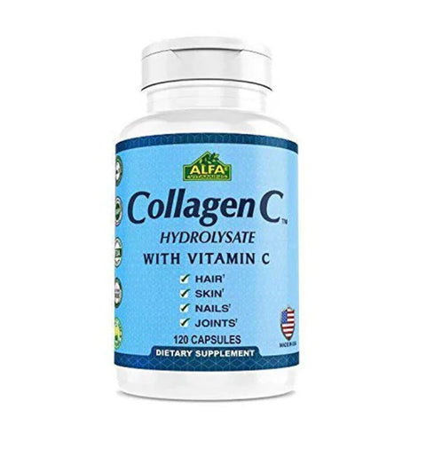Alfa Collagen Hydrolysate With Vit C Cap  120'S