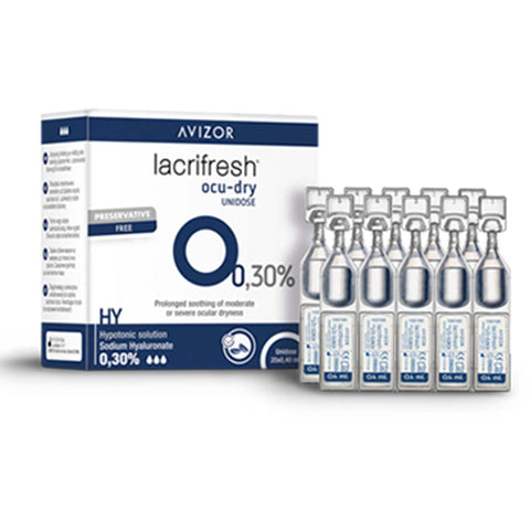 Avizor Lacrifresh Ocu Dry 0.30% Unidose Eye Drops 20x0.4ml