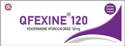 QFEXINE 120MG TABLETS 30'S