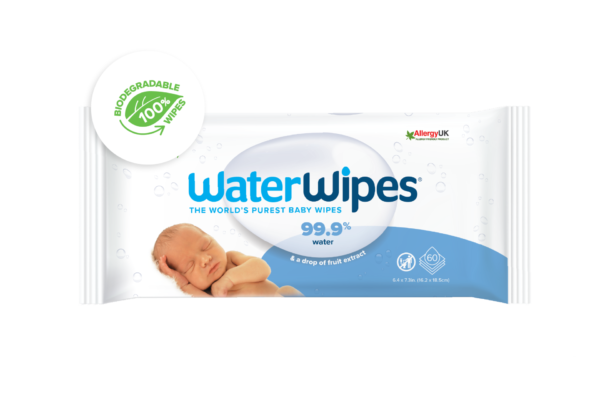 ALLERGY UK WATER WIPES Fruit Extract Baby Wipes 60pcs