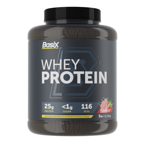 Basix Whey protein Strawberry 5 Lb